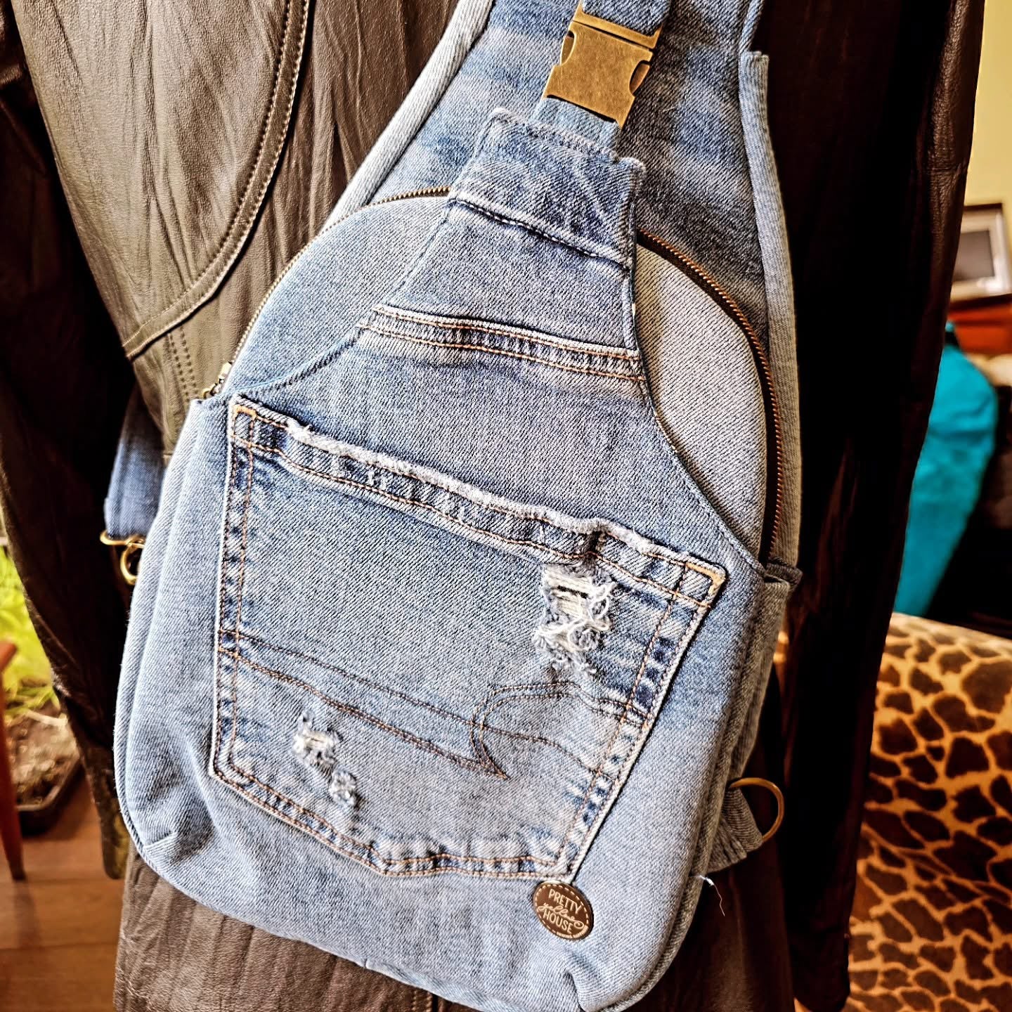 Essential Crossbody Bag - Denim Upcycle