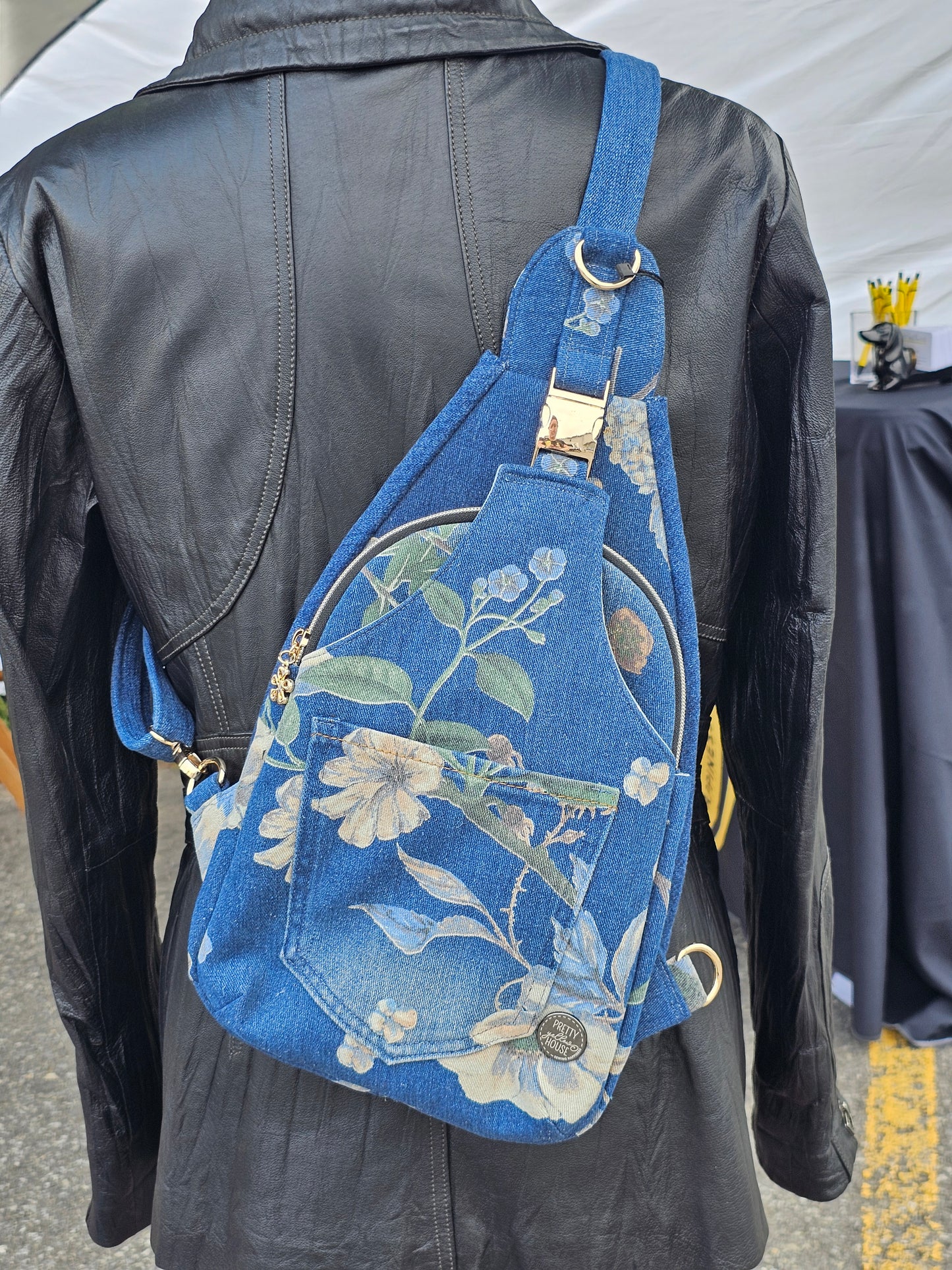Essential Crossbody Bag - Denim Upcycle