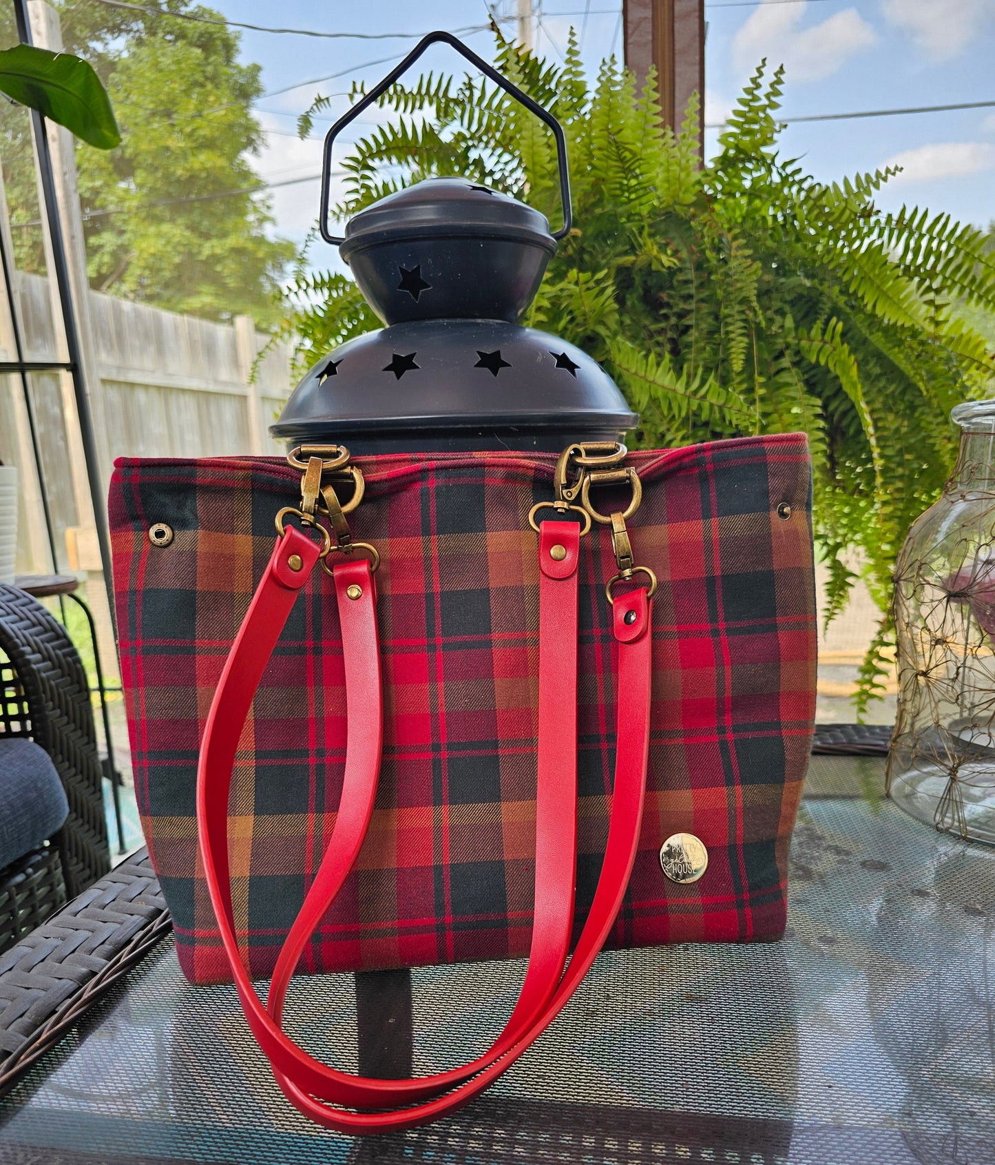 Tote - Canadian Maple Leaf Tartan