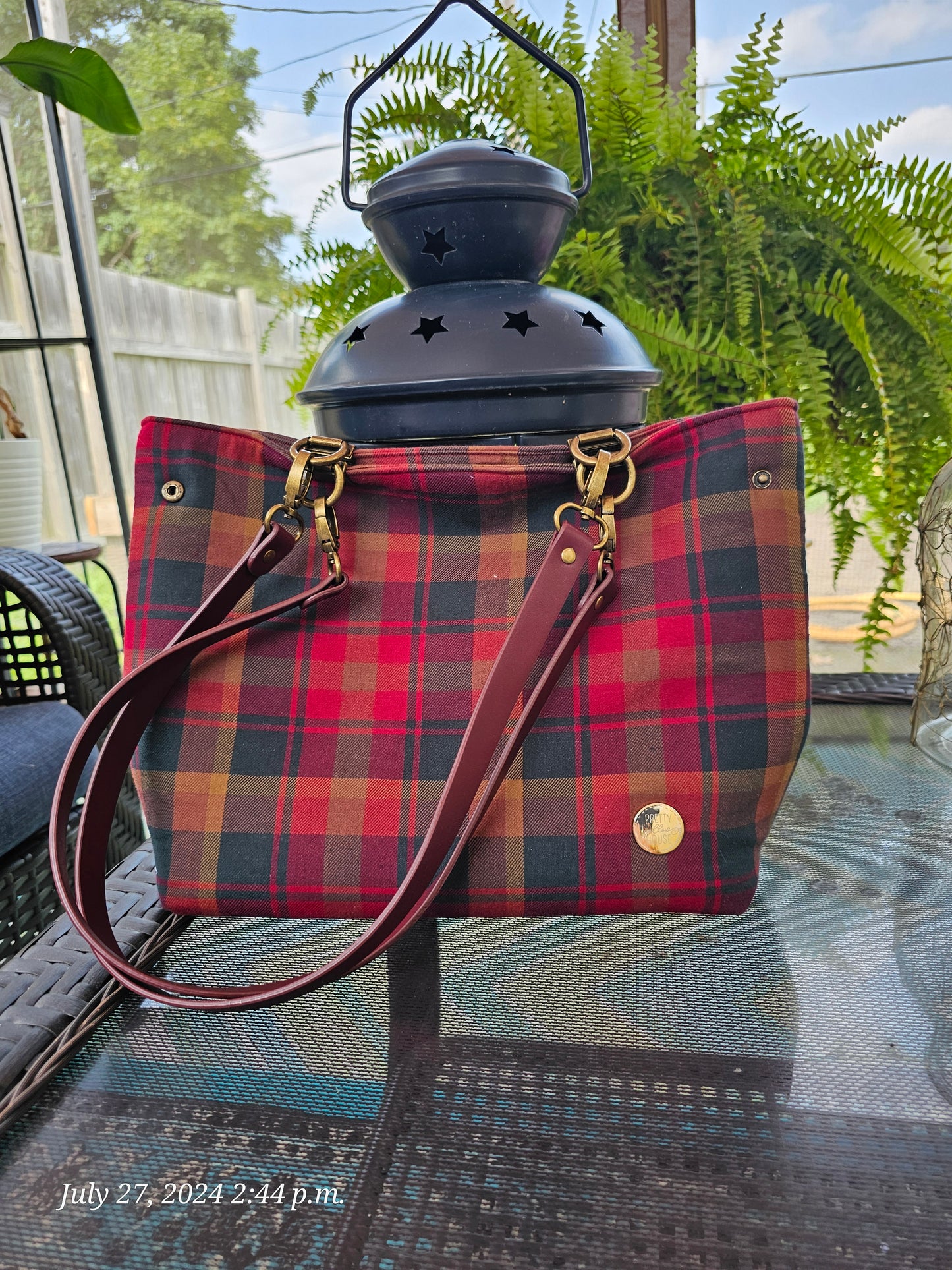 Tote - Canadian Maple Leaf Tartan