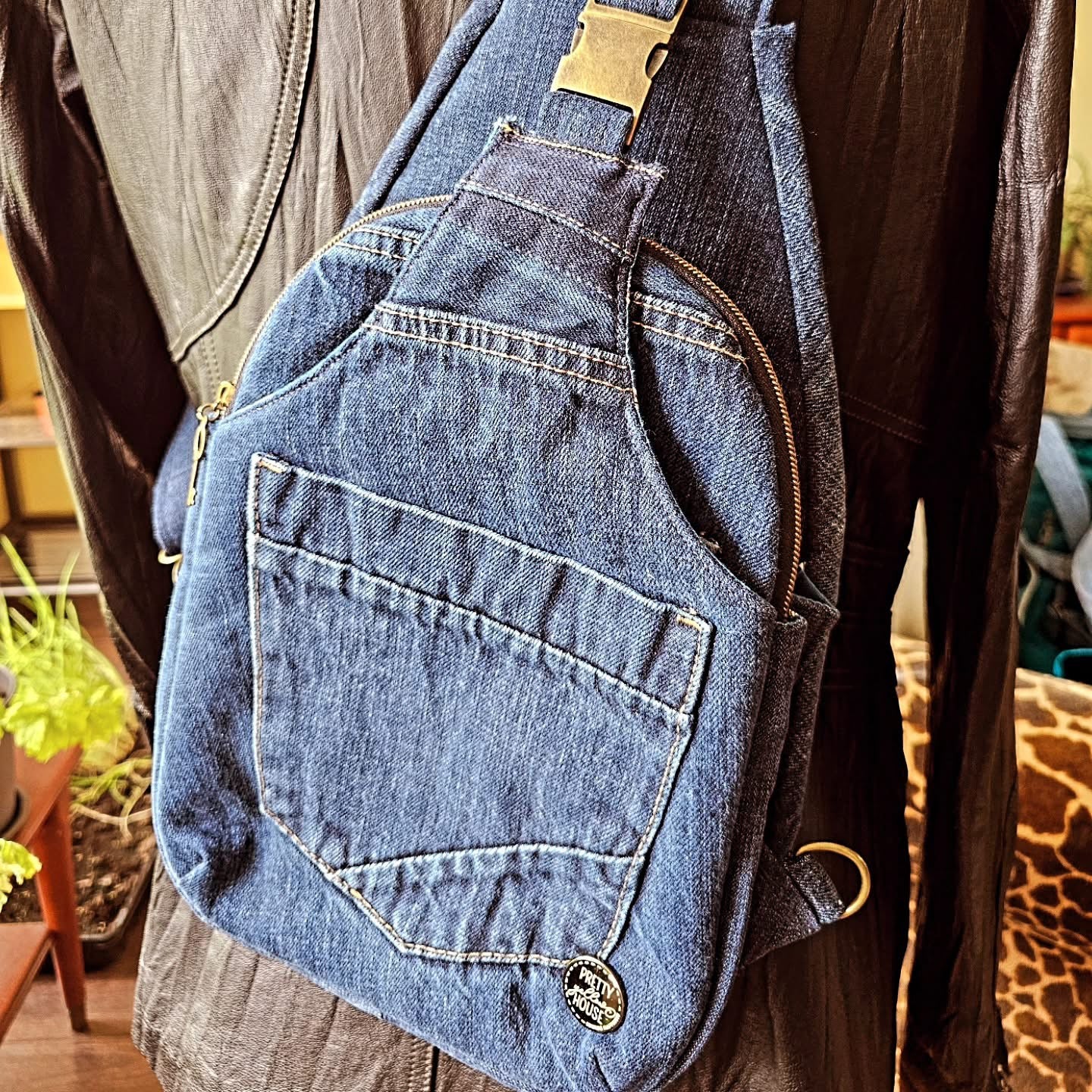 Essential Crossbody Bag - Denim Upcycle