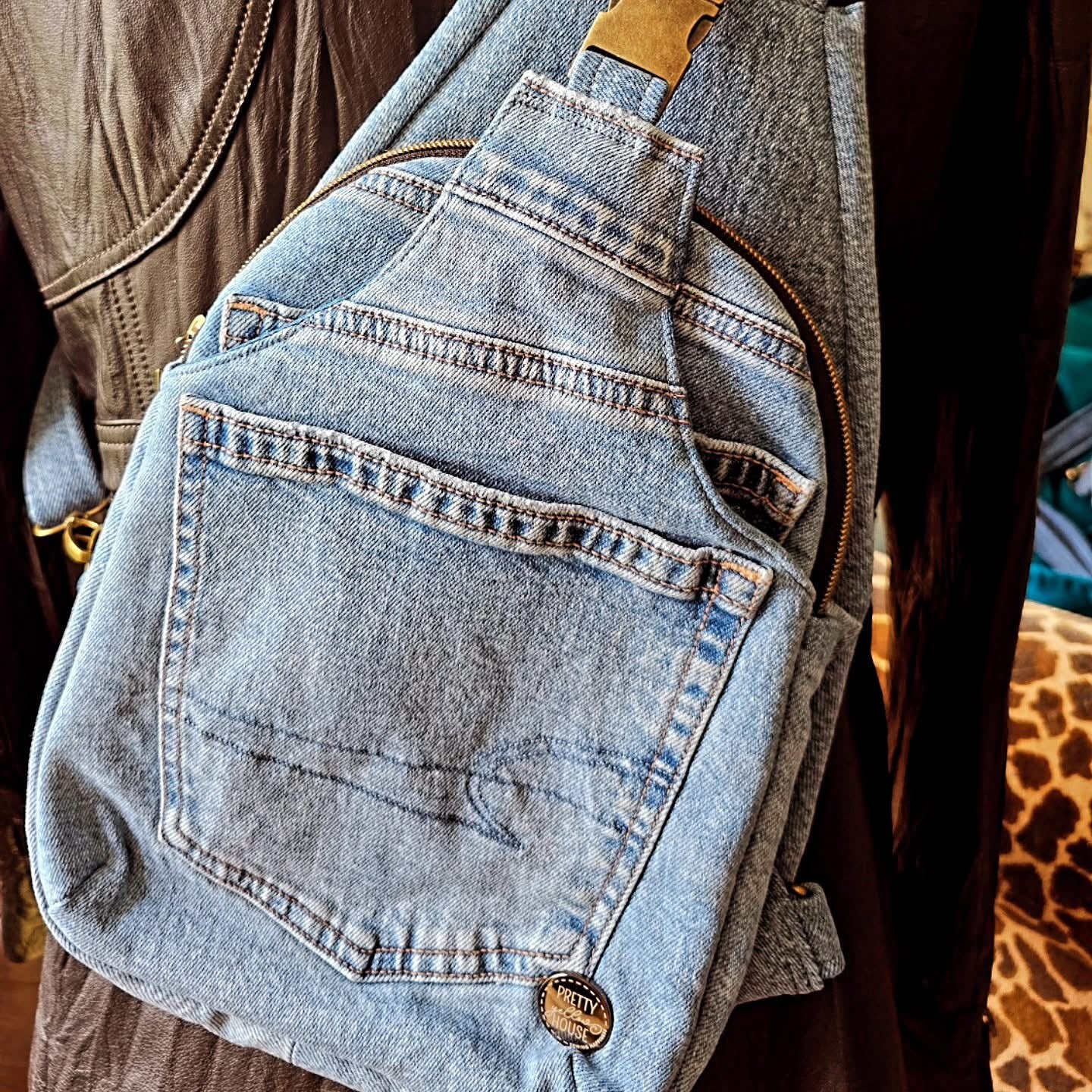 Essential Crossbody Bag - Denim Upcycle