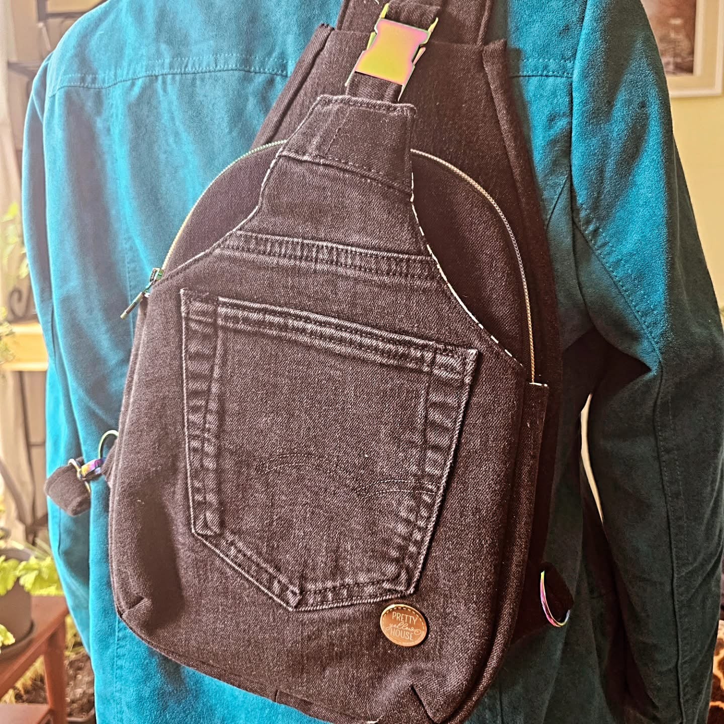 Essential Crossbody Bag - Denim Upcycle