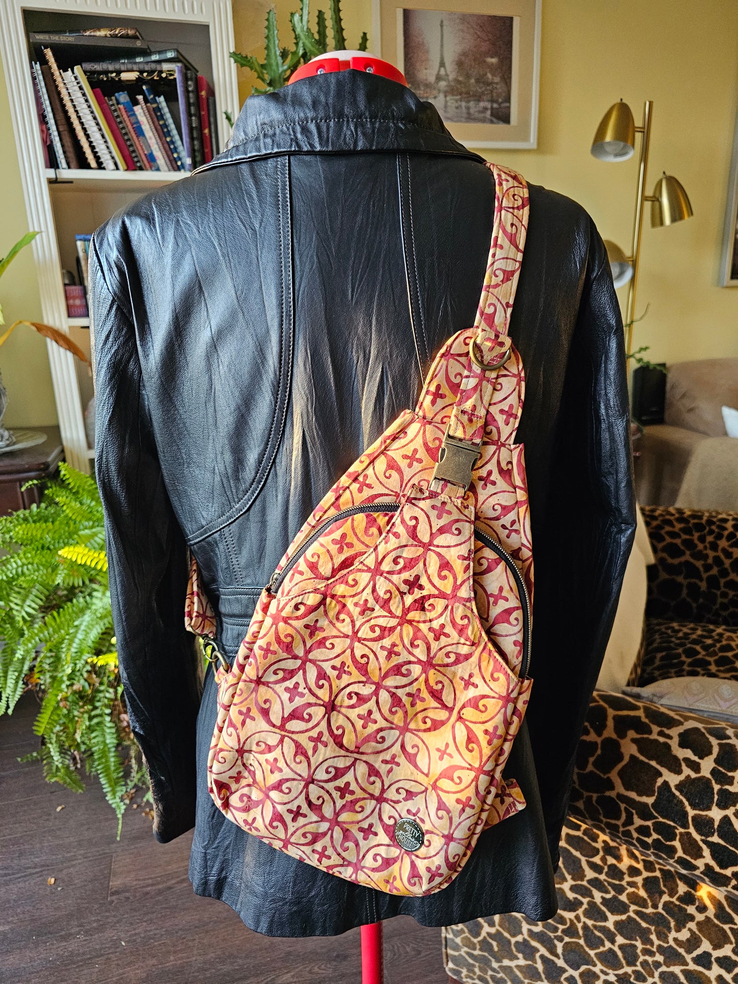 Essential Crossbody Bag - Orange Batik