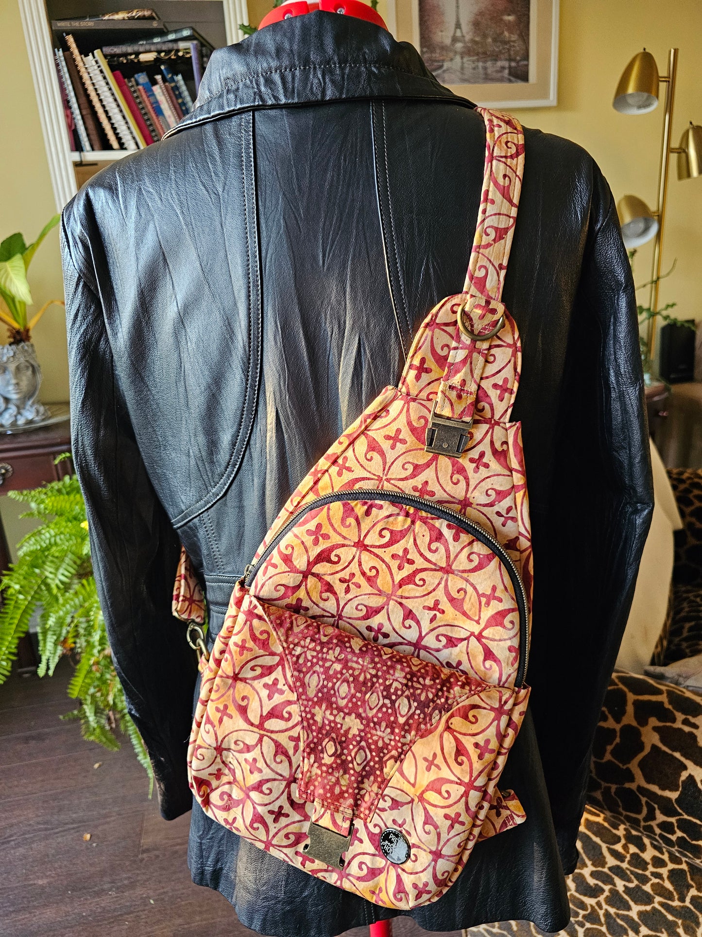 Essential Crossbody Bag - Orange Batik