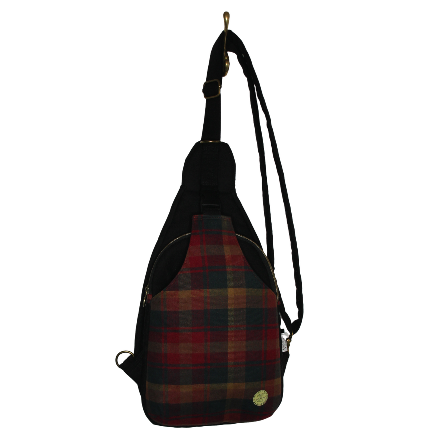 Cross body sling bag - Canadian Maple Leaf Tartan